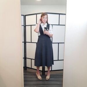 LCW Modest Gray Skirt Jumper 42